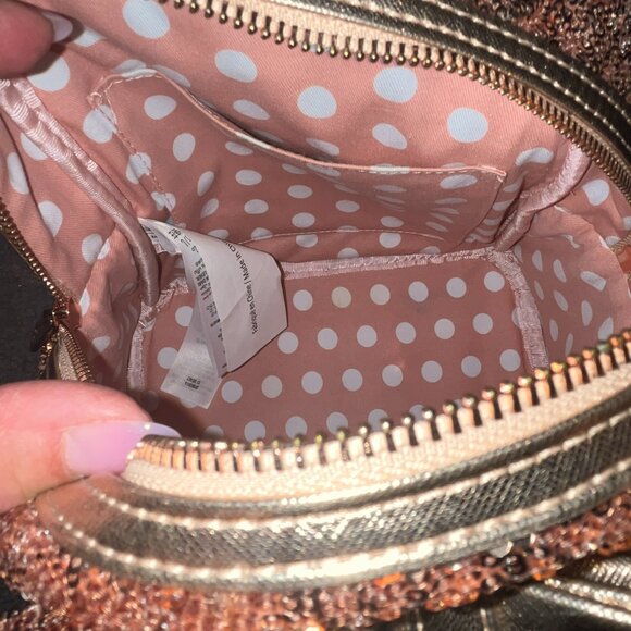 DISNEY PARKS LOUNGEFLY ROSE GOLD SEQUIN MINNIE MOUSE BACKPACK BAG - NWOT - Picture 8 of 15
